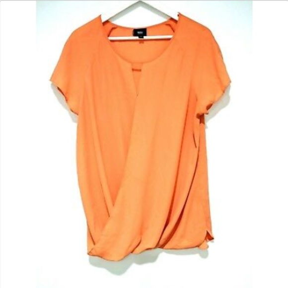 Mossimo Tops - Mossimo womens blouse top short sleeve peach 966